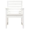 vidaXL  Patio Chairs 2 pcs White 23.6x18.9x35.8" Solid Wood Pine