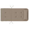 vidaXL Adirondack Chair Cushion Set of 2 Taupe