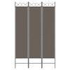 vidaXL 3-Panel Room Divider Anthracite 47.2"x86.6" Fabric