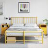 vidaXL Bedside Cabinet Set of 2 Mustard Yellow Cold-rolled Steel Medium