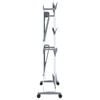 vidaXL Shoe Rack Silver Aluminum, PS, PE Medium Rollable Shoe Rack