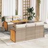 vidaXL Garden Sofa Set Beige