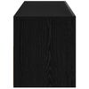 vidaXL TV Cabinet Black Oak 35.43 x 13.78 x 15.75 in Engineered Wood