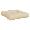 vidaXL Pallet Cushion Set of 2 Beige Polyester Water-resistant