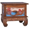 vidaXL Bedside Cabinet Multicolor Reclaimed Teak Wood Standard