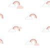 Noordwand Wallpaper White and Pink Nonwoven Standard Durable Wallpaper