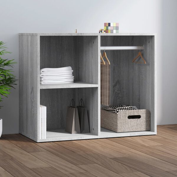 vidaXL Dressing Cabinet Grey sonoma Engineered wood 31.5x15.7x25.6 in