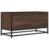 vidaXL TV Cabinet Brown oak Engineered wood, metal 31.5 x 13.6 x 15.7 in
