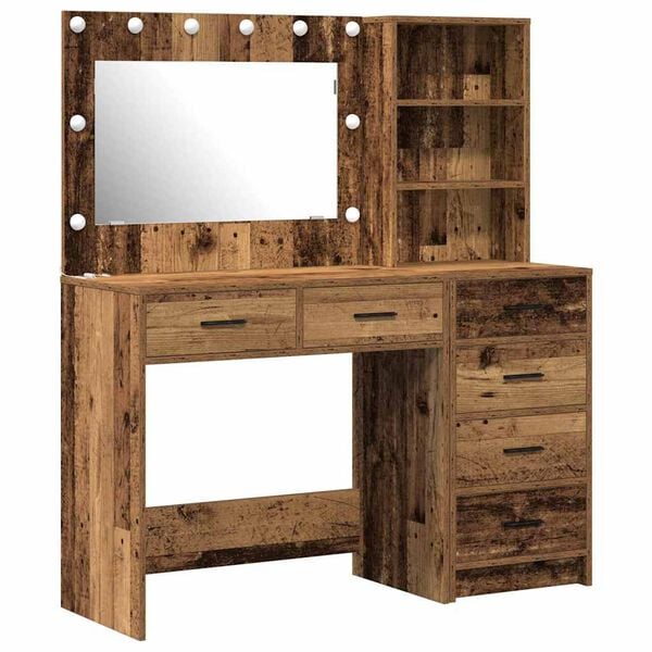 vidaXL Dressing Table Brown 78.5 x 41 x 135 cm Engineered wood