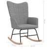 vidaXL Rocking Chair Light grey