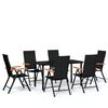 vidaXL Garden Dining Set Black