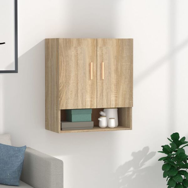 vidaXL Wall Cabinet Sonoma oak Engineered wood Medium Wall Cabinet