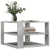 vidaXL Coffee Table Concrete Gray Engineered Wood Small Square Modern