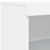 vidaXL Sideboard White Engineered wood, glass Sideboard Rectangular