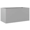 vidaXL Planter Silver Galvanized Steel Medium Durable Planter