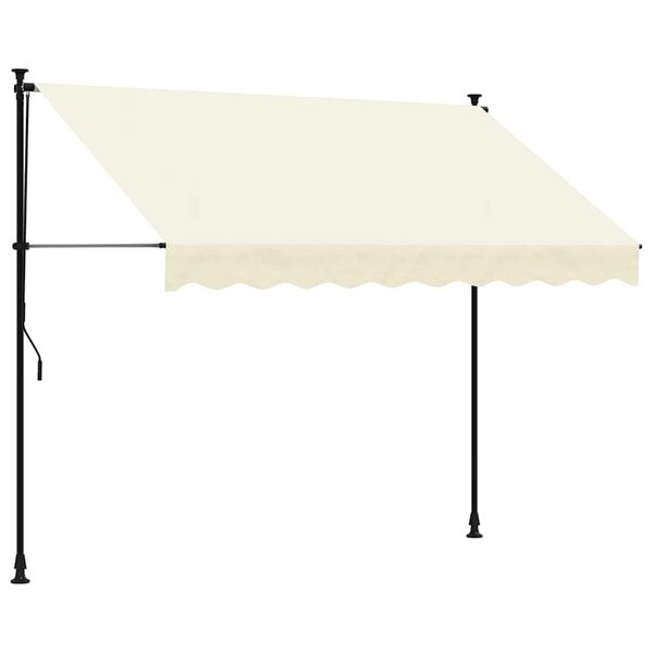vidaXL Retractable Awning Cream