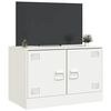 vidaXL TV Cabinet White Cold-rolled steel Medium TV Cabinet