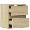 vidaXL TV Wall Cabinet Set of 2 Sonoma oak Engineered wood Compact