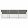 vidaXL Chicken Cage 3 pcs Silver 236.22 x 78.74 x 78.15 in