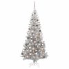 vidaXL Christmas Tree with 300 LEDs with Stand Silver 70.9" PET