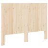 vidaXL Headboard Natural Wood Solid Pine Wood Double Durable Headboard
