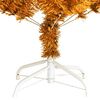 vidaXL Artificial Christmas Tree Gold PET 4 ft Durable