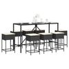 vidaXL Garden Bar Set Black