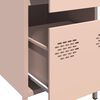 vidaXL Sideboard Pink Cold-rolled Steel 13.8 x 15.4 x 28.9 in Sideboard