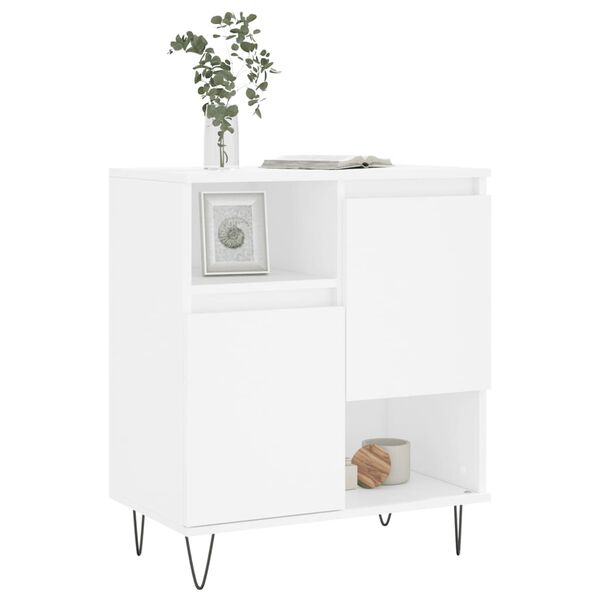 vidaXL Sideboard White Engineered wood Medium Sideboard Rectangular