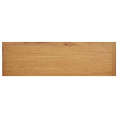 vidaXL Shoe Rack 47.2x14.6"x17.7" Solid Oak Wood