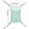 vidaXL Hay Net Set of 2 Green Polypropylene Standard Hay Net Square