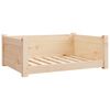 vidaXL Dog Bed Natural Solid pine wood 29.7x21.9x11.0 in Minimalistic