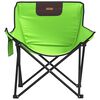 vidaXL Camping Chair Green Steel and 600D polyester with PE coating