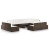 vidaXL Garden Lounge Set Brown