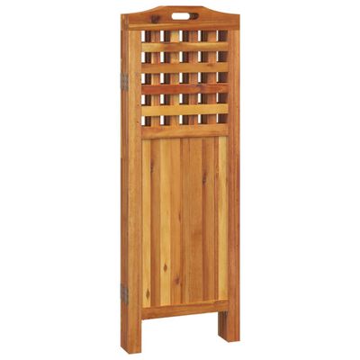 vidaXL 4-Panel Room Divider 63.8"x0.8"x45.3" Solid Wood Acacia