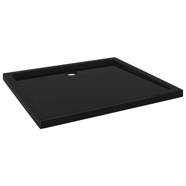 vidaXL Rectangular ABS Shower Base Tray Black 31.5"x35.4"