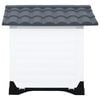 vidaXL Dog House Grey, White, Black Polypropylene Small