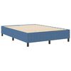 vidaXL Platform Bed Frame Blue 55.12 x 78.74 in Fabric