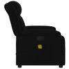 vidaXL Massage Recliner Chair Black Polyester, Metal, Plywood, Foam