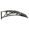 vidaXL Door Canopy Black Polycarbonate Medium Durable Door Canopy