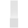vidaXL Wall Shelf Set of 2 White Engineered wood 19.7x5.9x19.7 in