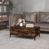 vidaXL Coffee Table Smoked Oak Engineered wood, metal