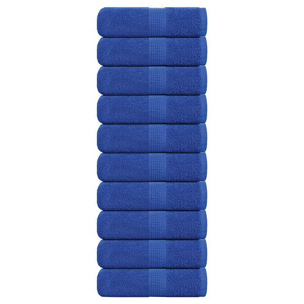 vidaXL Soap Towel Set of 10 Blue 100% Cotton 11.8 x 11.8 in Soap Towel