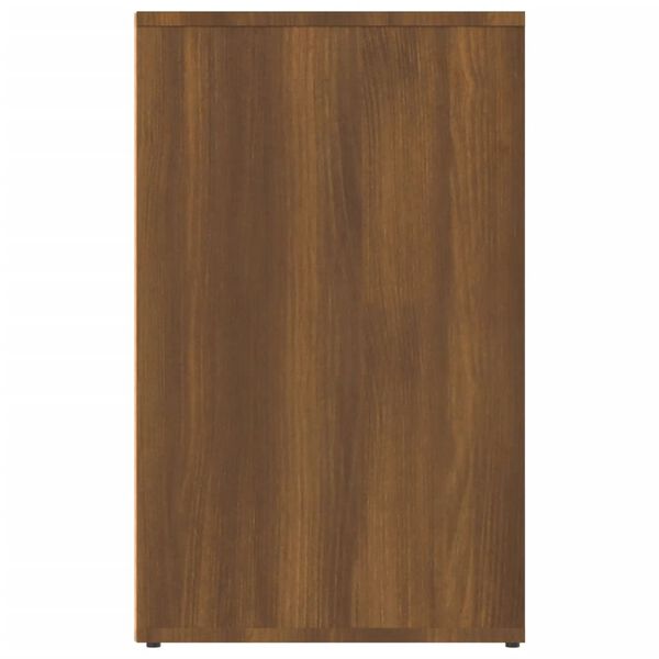 vidaXL Dressing Cabinet Brown Oak 31.5x15.7x25.6" Engineered Wood