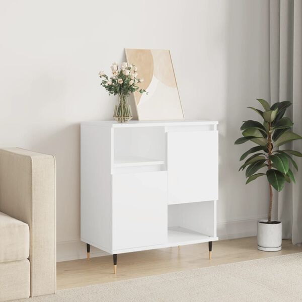 vidaXL Sideboard White Engineered wood Medium Sideboard Rectangular