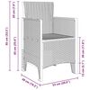 vidaXL Garden Chair 4 pcs Light gray 53 x 49 x 85 cm PP