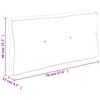 vidaXL Pallet Cushion Set Navy Blue 27.6"x15.7"x4.7" Fabric