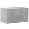 vidaXL Storage Cabinet Concrete grey Engineered wood Tall
