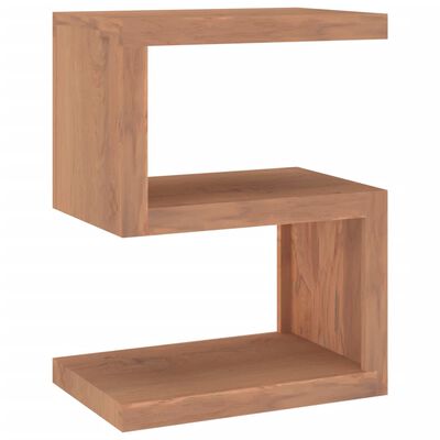 vidaXL Side Table 17.7"x11.8"x23.6" Solid Wood Teak
