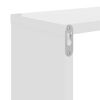 vidaXL Wall Shelf Set of 2 High gloss white Engineered wood Medium